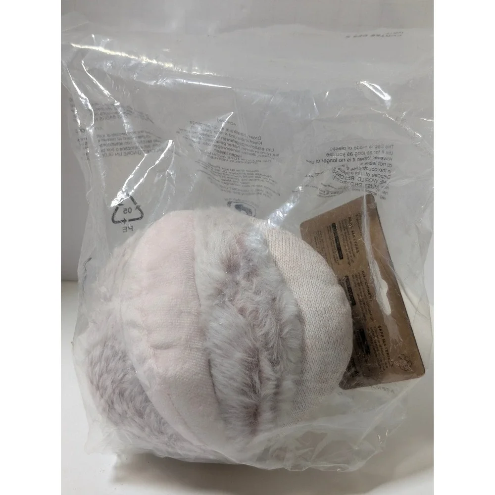 Lambwolf Collective Multi-Textured Silent Snuffle Ball Dog Toy Blush Cream NEW